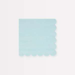 C Meri Meri 274550BLUE.JPG Tovaglioli piccoli blu cielo