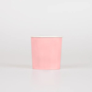 Bicchieri di carta rosa candy pink