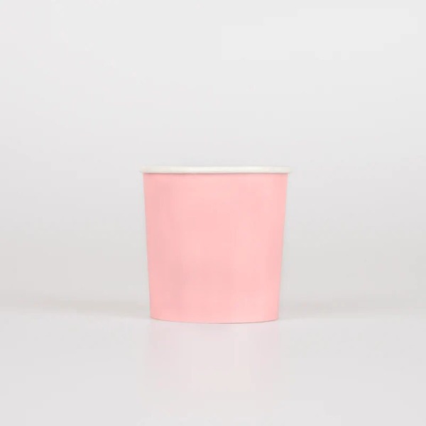 Bicchieri di carta rosa candy pink