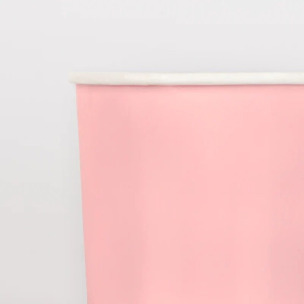 Bicchieri di carta rosa candy pink