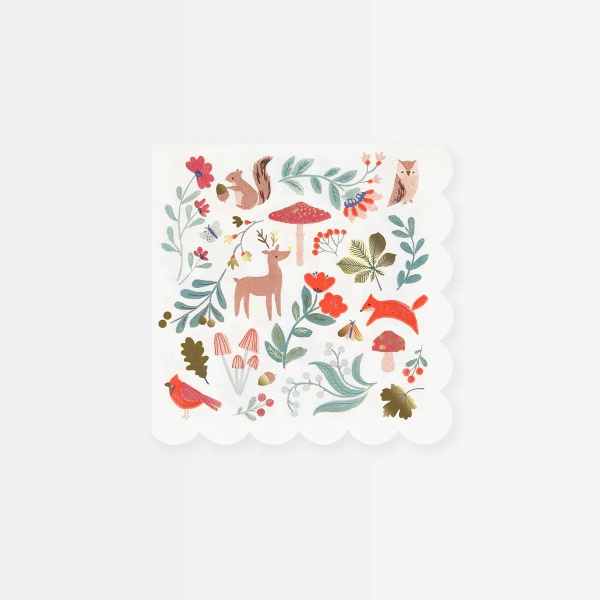 Tovaglioli piccoli winter woodland