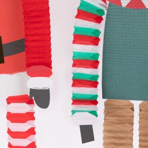 C Meri Meri 280284SANTA 3 P.JPG Decorazione Babbo Natale e Renna gambe lunghe