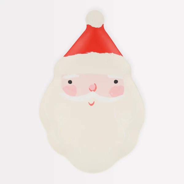 Piatto riutilizzabile Babbo Natale