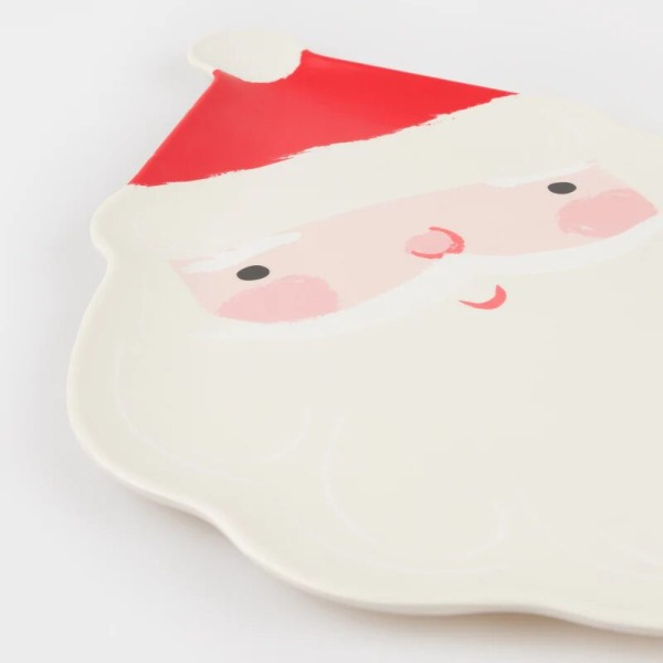 Piatto riutilizzabile Babbo Natale