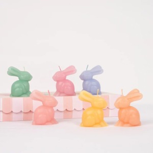 C---meri meri---282462BUNNY.JPG Candele Conigli colorati