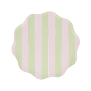 Piatti a strisce pastello
