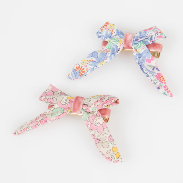 Fermagli per capelli con fiocco Liberty