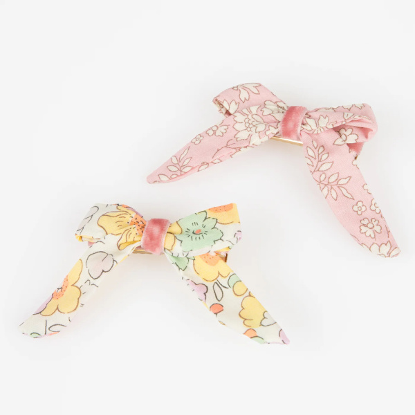 Fermagli per capelli con fiocco Liberty