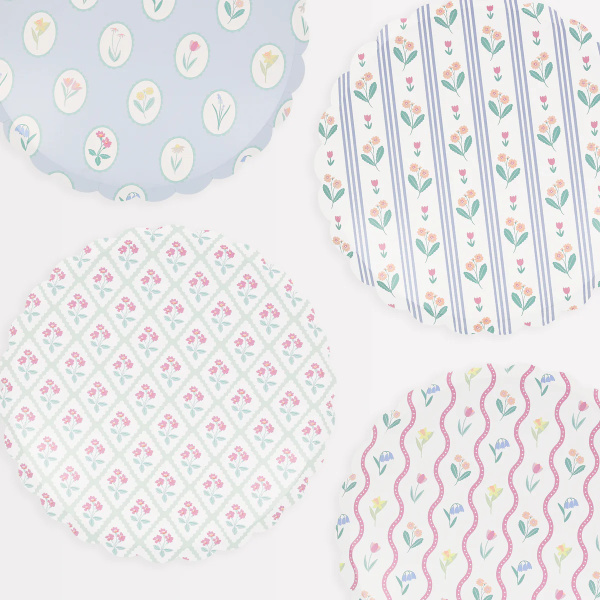 Piatti grandi Bloomsbury florel pattern