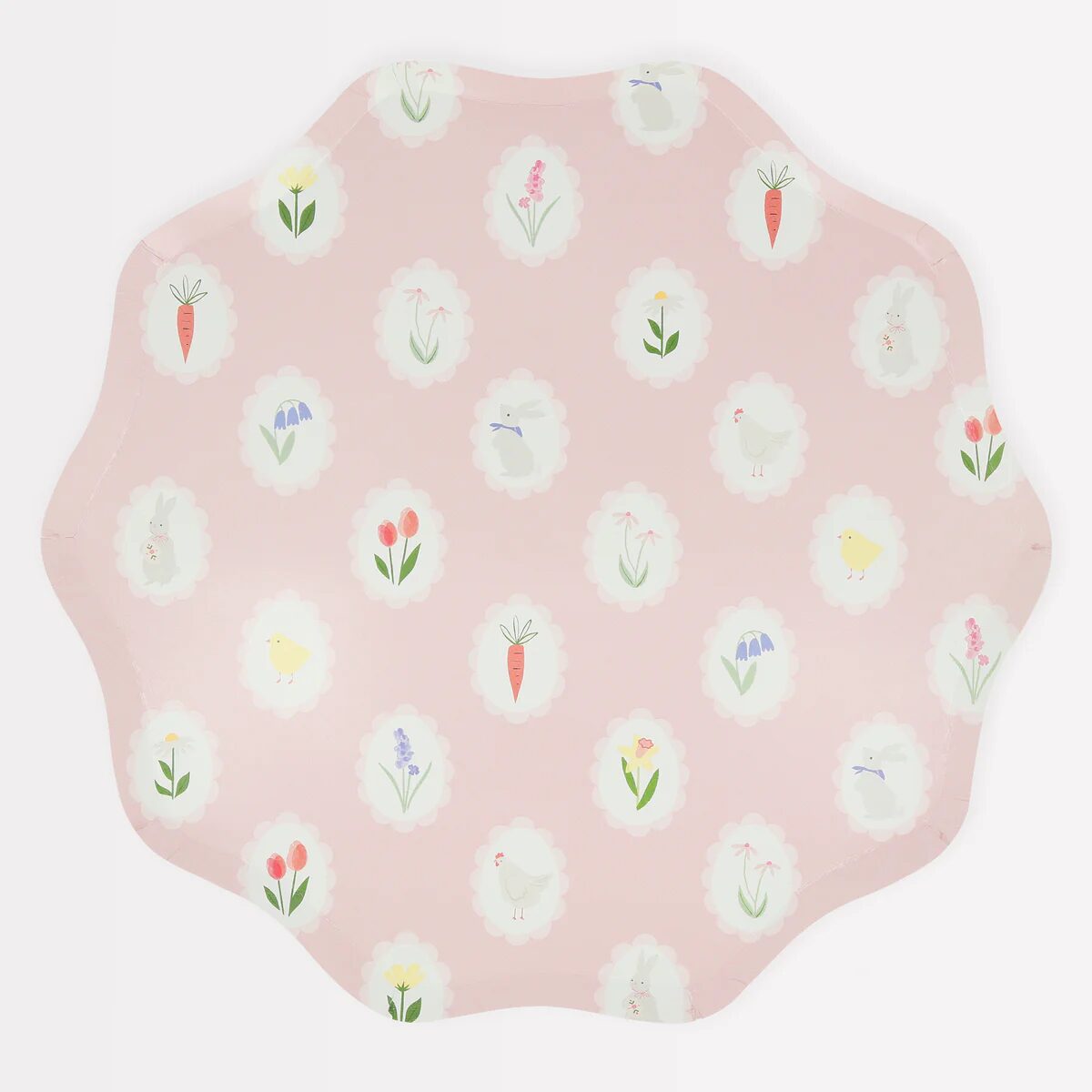 Piatti piani disegni di pasqua