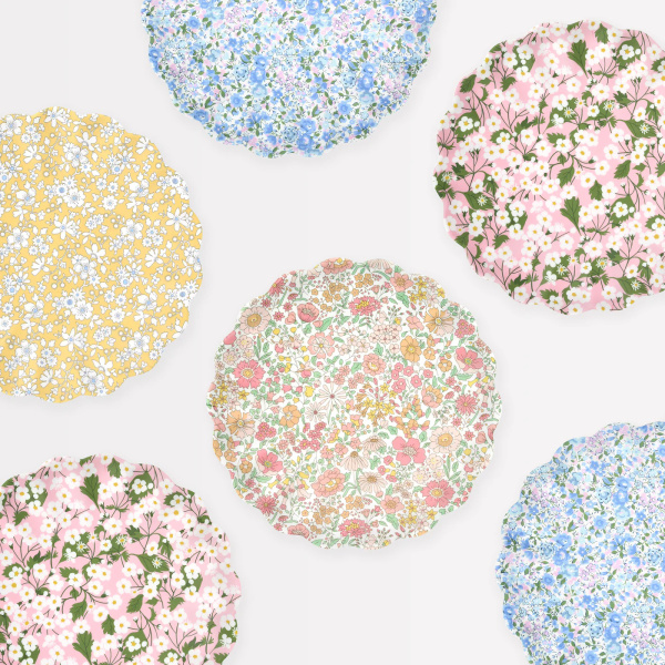 Piatti piccoli riutilizzabili Liberty mix