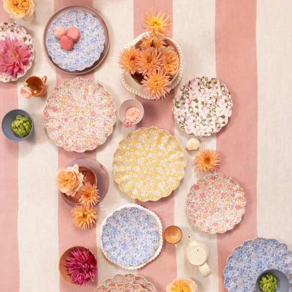 Piatti piccoli riutilizzabili Liberty mix