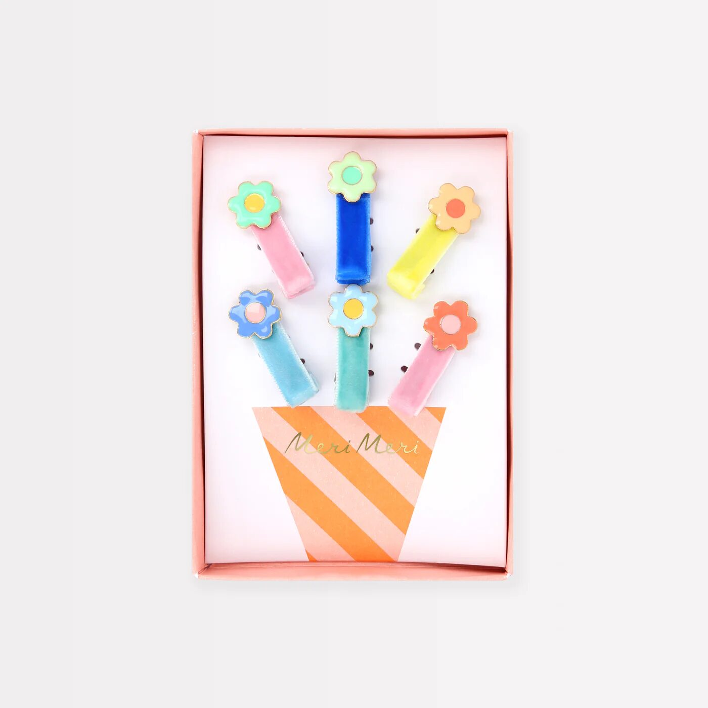 Fermagli per capelli smaltati margherita