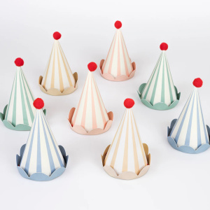 Cappellini per feste a righe