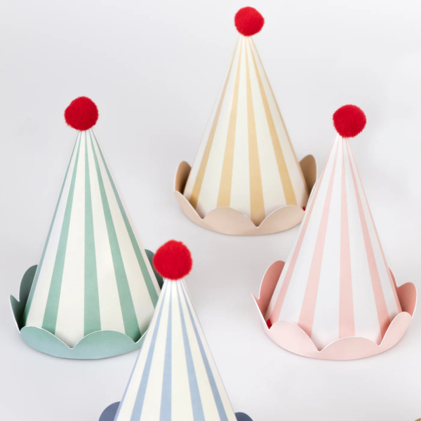 Cappellini per feste a righe