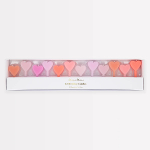 Candele a cuore rosa
