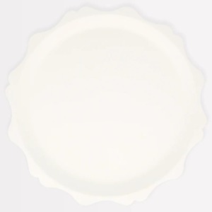 Piatto compostabile smerli crema