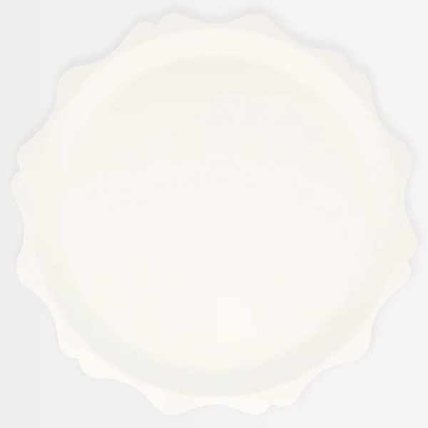 Piatto compostabile smerli crema