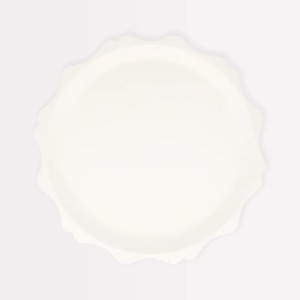 Piatto compostabile smerli crema piccolo