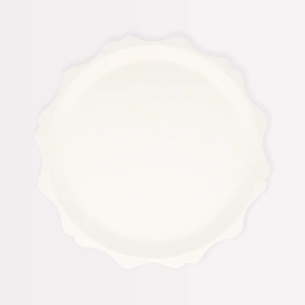 Piatto compostabile smerli crema piccolo