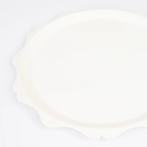 Piatto compostabile smerli crema piccolo