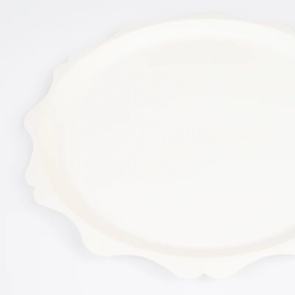 Piatto compostabile smerli crema piccolo