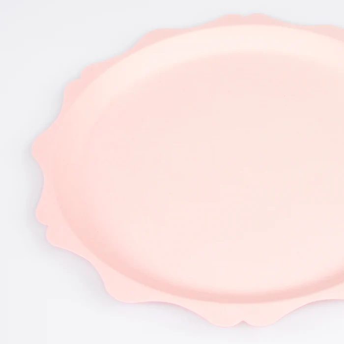 C---meri meri---288123PINK_2_P.JPG Piatti con bordo decorativo Rosa