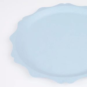 C Meri Meri 288141BLUE 2 P.JPG Piatti con bordo decorativo Azzurri