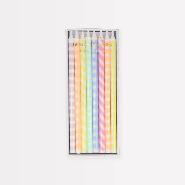 Candele con motivo pastello