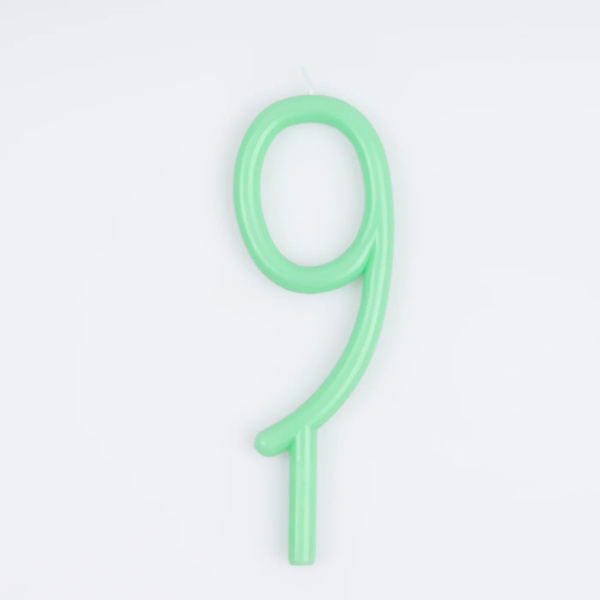 Candela con numero sottile