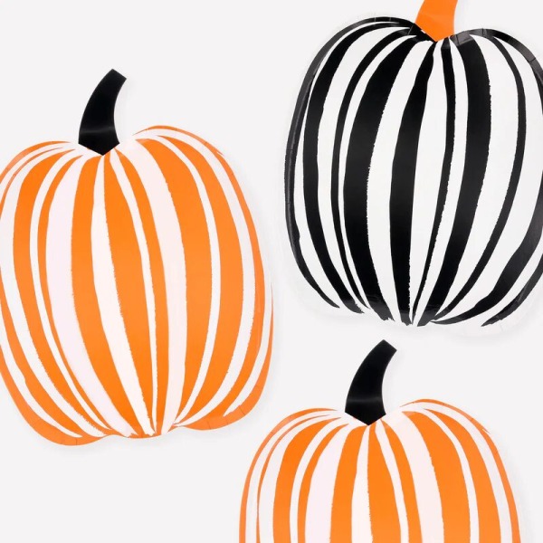 Piatti zucca a righe