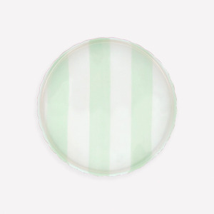 C Meri Meri 296412STRIPED.JPG Vassoio a Righe Pastello Piccolo