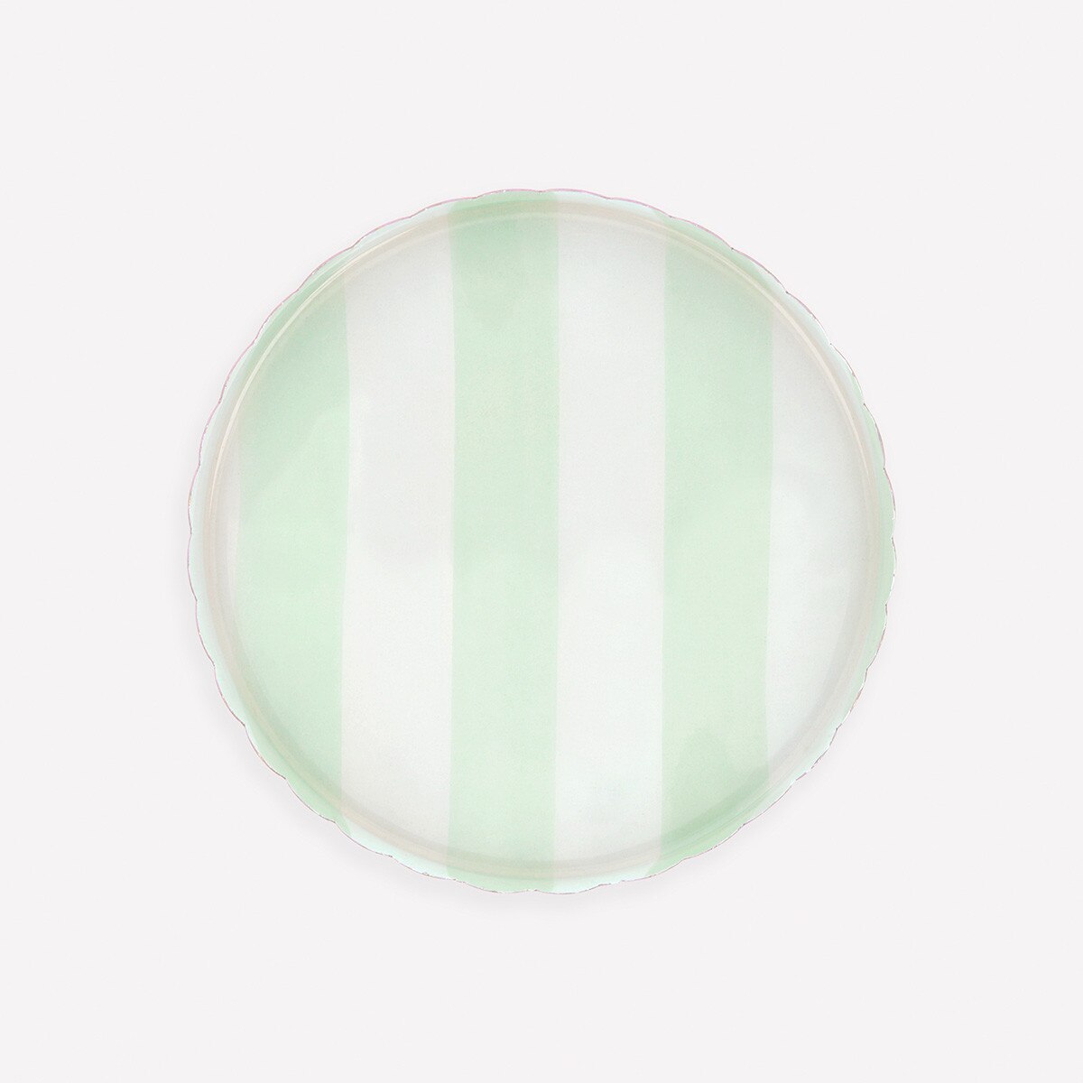 C Meri Meri 296412STRIPED.JPG Vassoio a Righe Pastello Piccolo