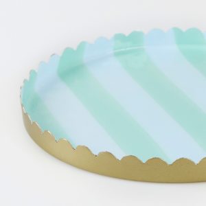 C Meri Meri 296412STRIPED 2 P.JPG Vassoio a Righe Pastello Piccolo