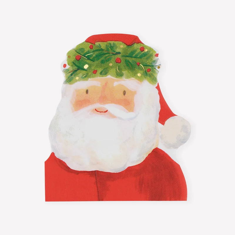 Set 16 Tovaglioli Babbo Natale