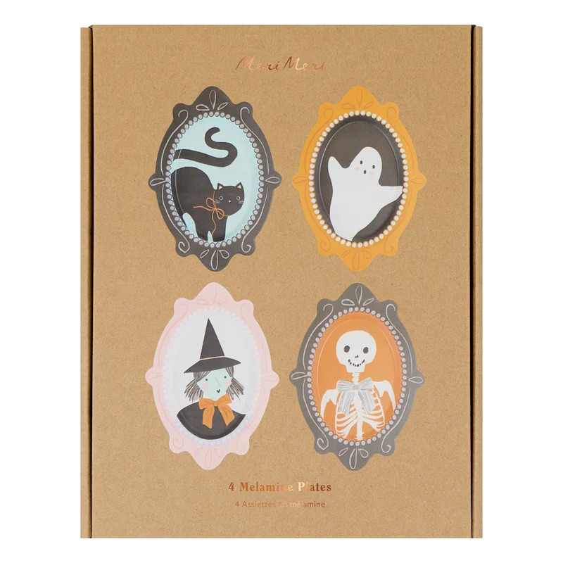 Piatti Riutilizzabili Halloween Portrait – Set 4