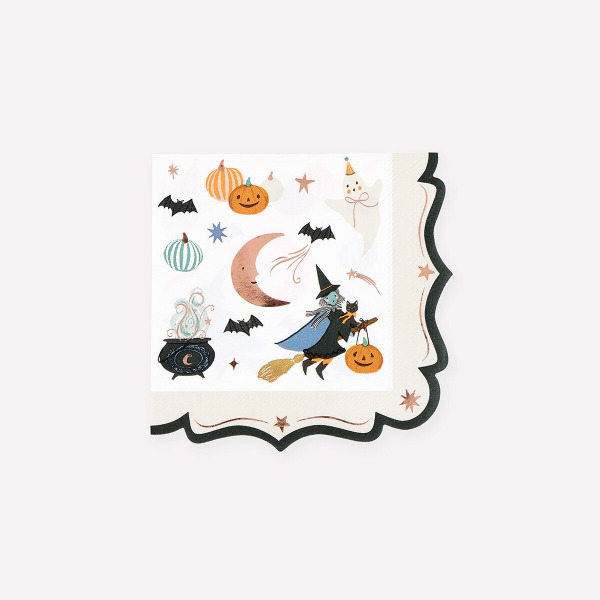 Tovaglioli Piccoli Halloween Ornate Edge