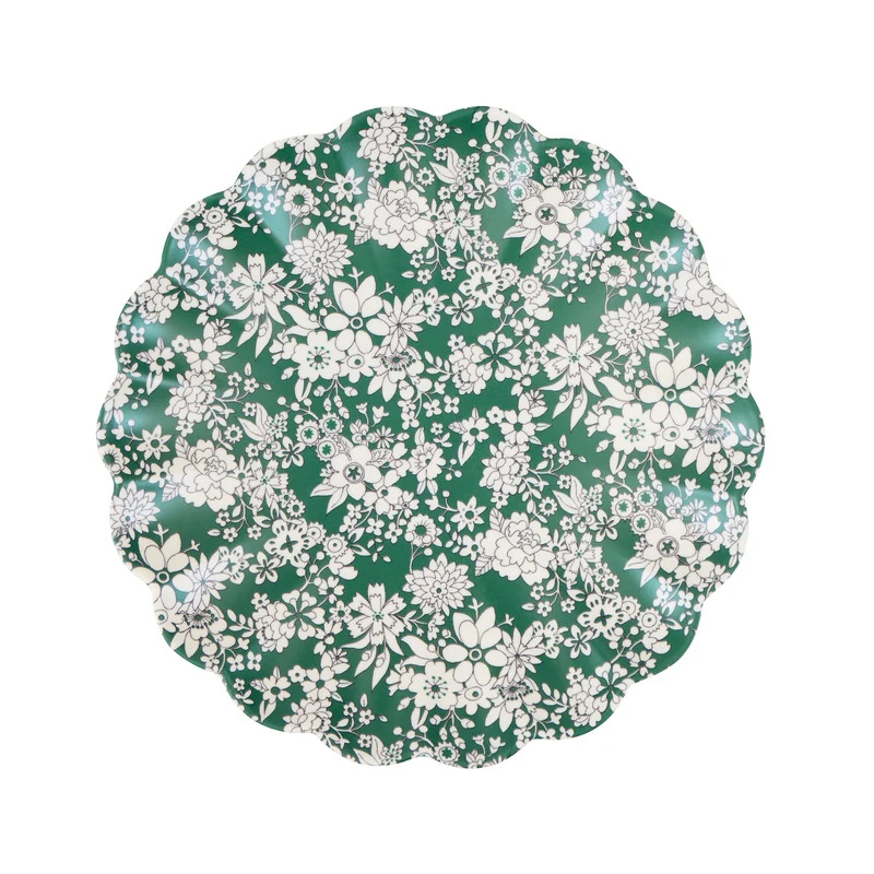 Set 6 Piatti Piccoli Riutilizzabili Liberty Red & Green