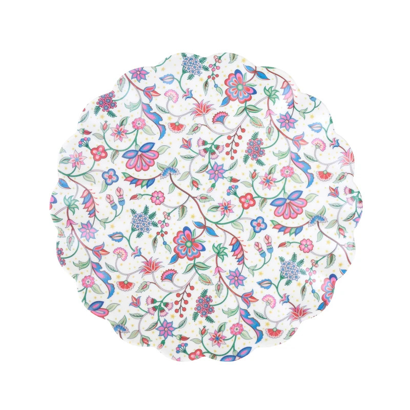Set 6 Piatti Piccoli Riutilizzabili Liberty Red & Green