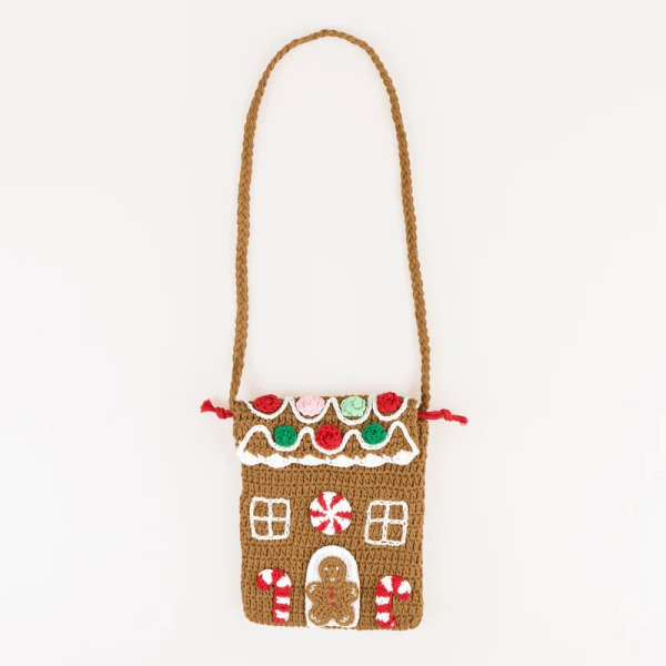 Borsa Crochet Casetta di Pan di Zenzero