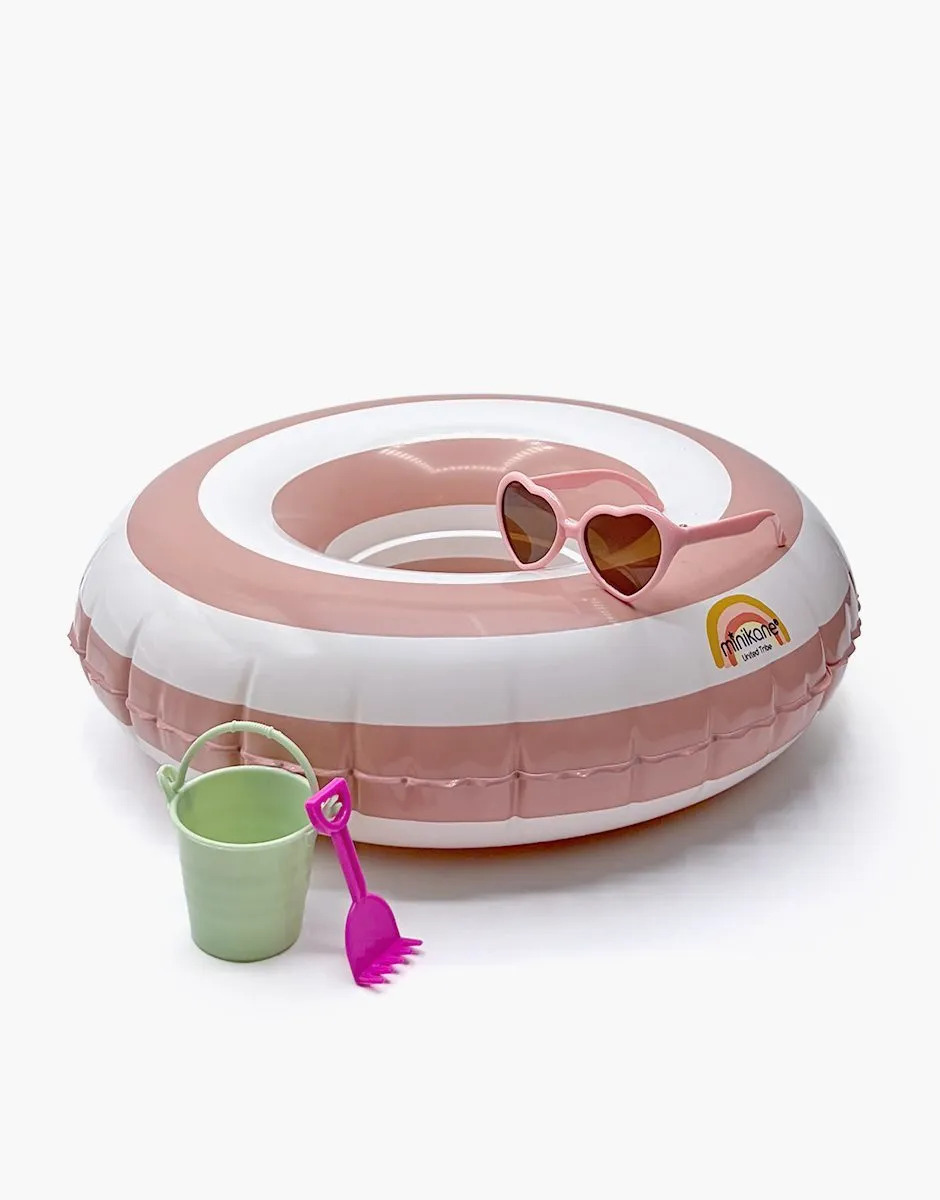 C Mini Panchas MPA002ROSA.JPG Set accessori da spiaggia Mini Panchas con salvagente rosa