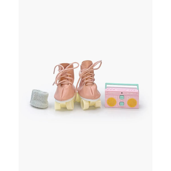 Set Accessori Roller Mini Panchas con Pattini Rosa