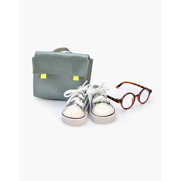 Set Accessori Scuola Mini Panchas con Cartella Verde