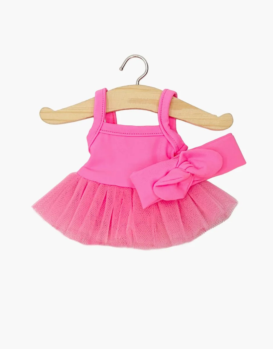 Tutu Stella con Fascia Rosa Fluo per Mini Panchas
