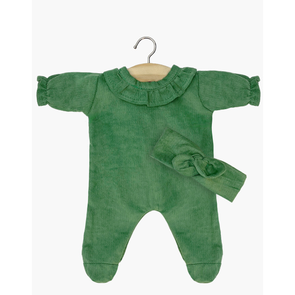 Babies – Tutina Camille e la sua fascietta millerighe verde