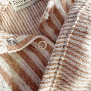 Babies – Tutina Lili con fascietta a righe beige