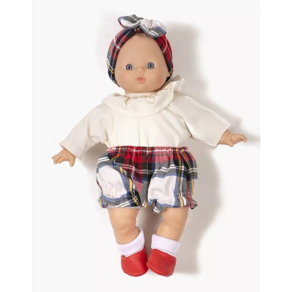 Babies – Completo con bloomers e fascia tartan