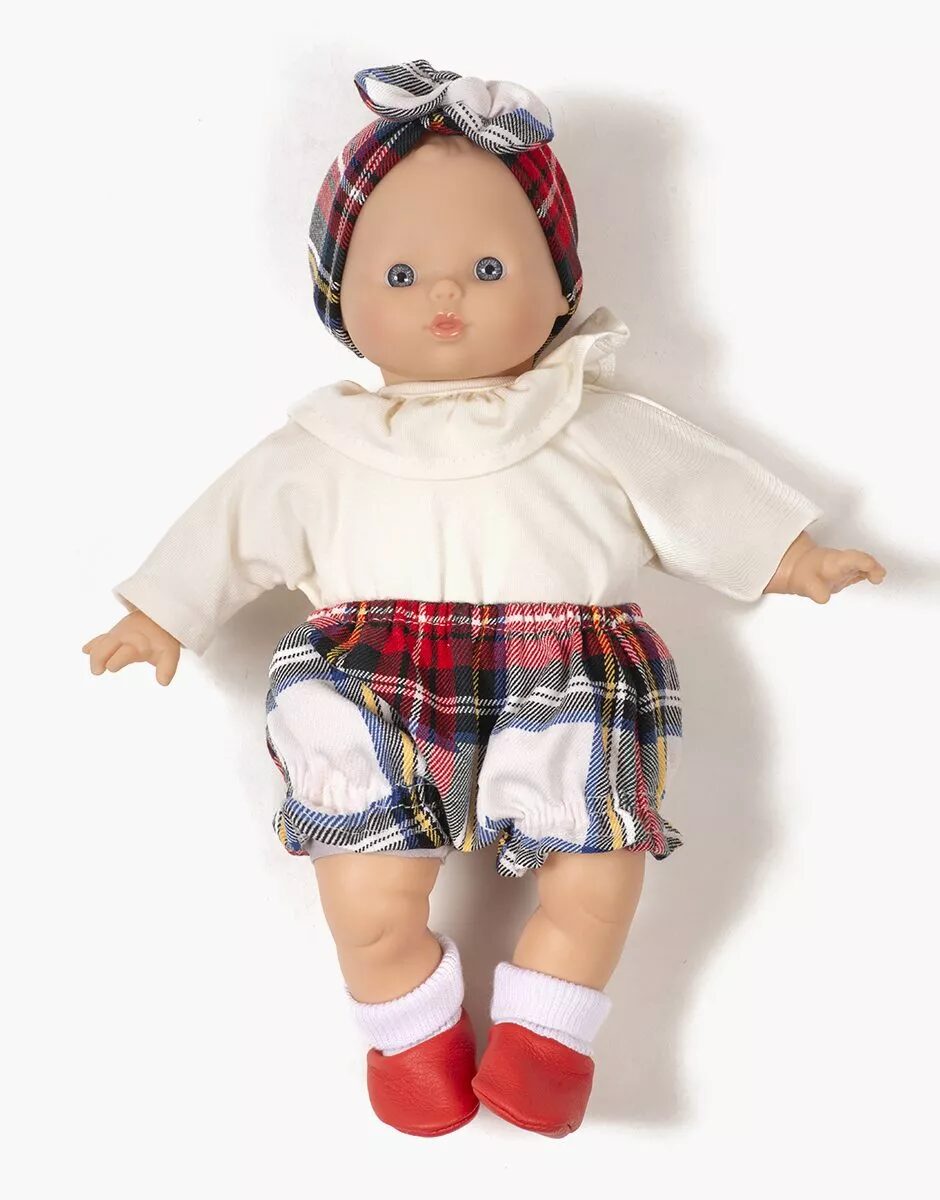 Babies – Completo con bloomers e fascia tartan