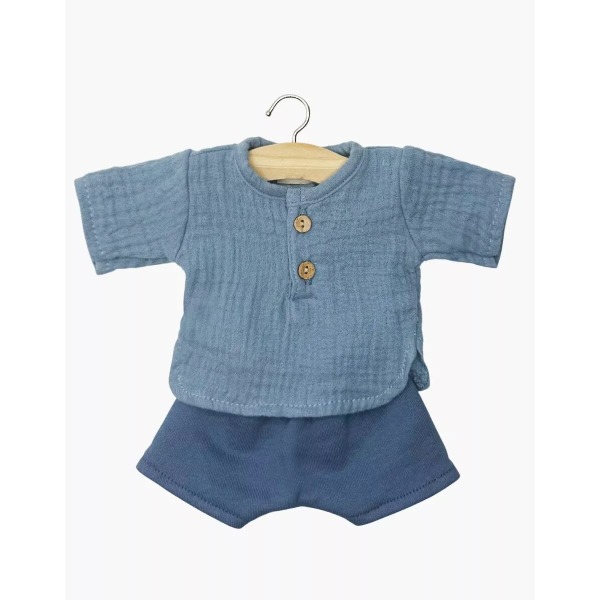 Babies – Completo Marien mussola blu jeans