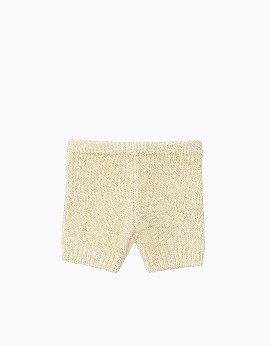 Shorts in tricot creme